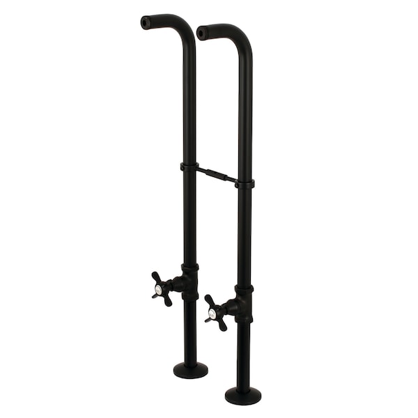 Freestanding Supply Line Package, Matte Black
